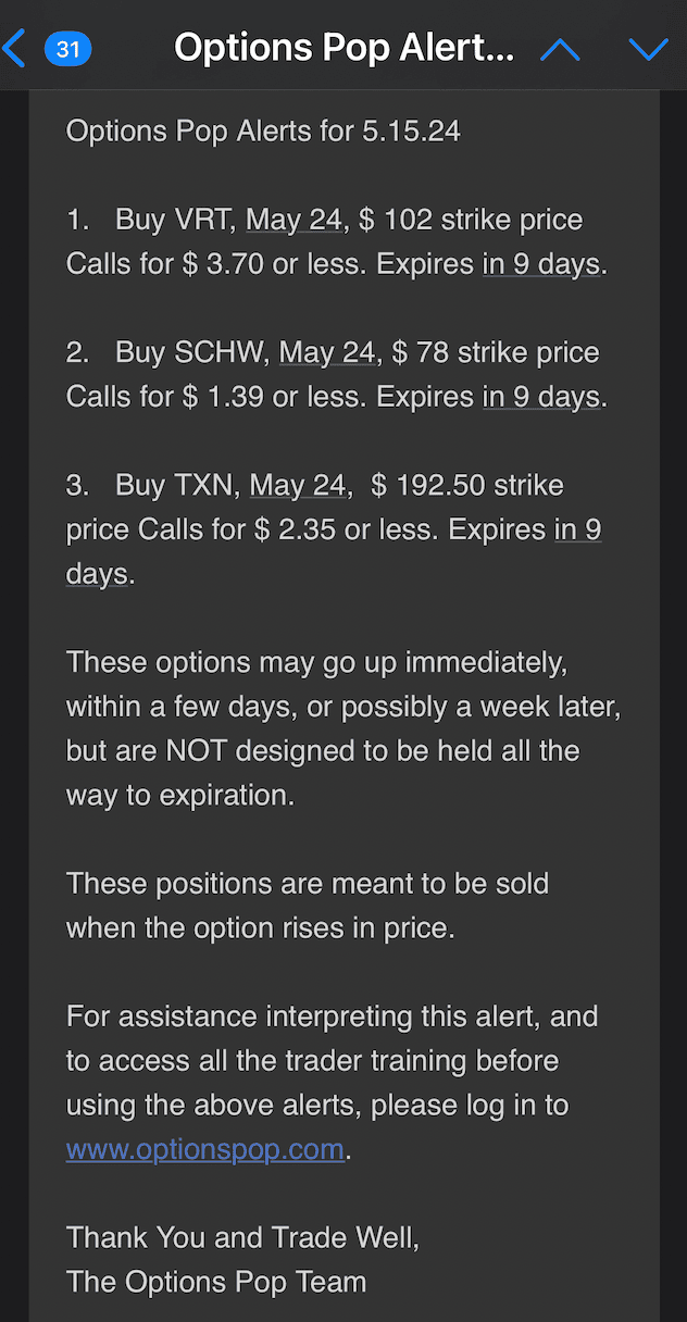 Options Pop
